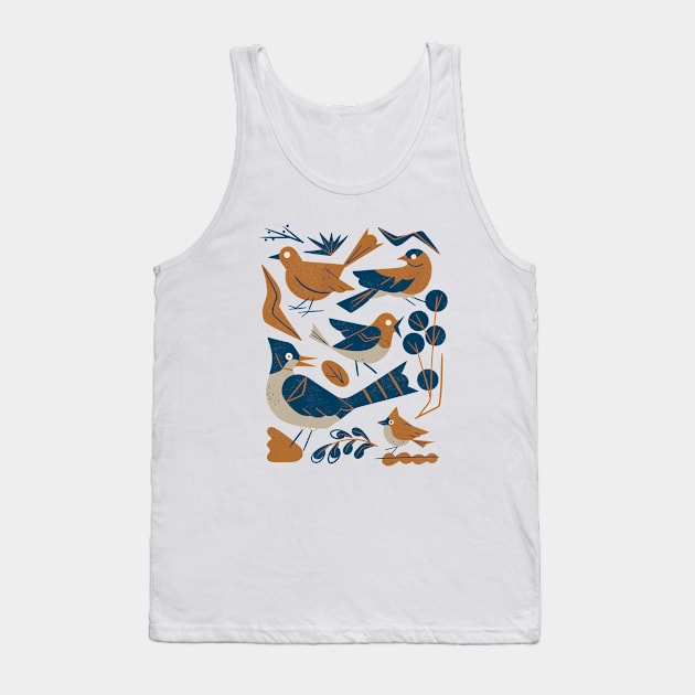 Woodland Songbirds Tank Top by Renea L Thull